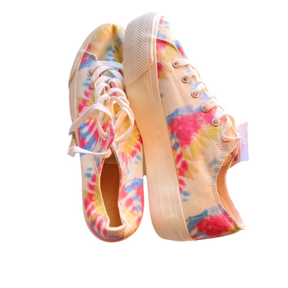 Pull & Bear Tie Dye Platform Sneakers
